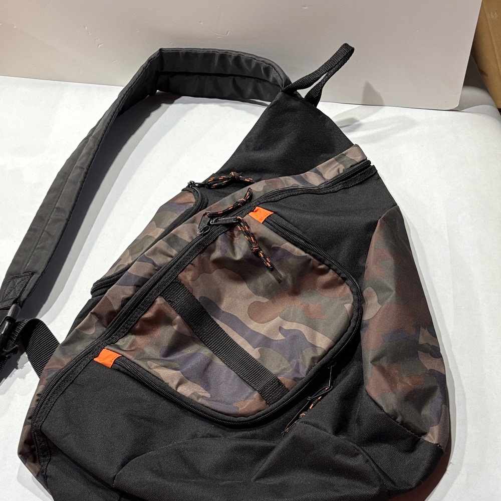 FUEL Camouflage Sling strap CROSSBODY Bag OR use as a daddy diaper bag